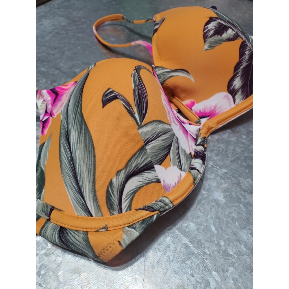 34C Bikini Top, Shade & Shore, Burnt Yellow - Picture 2 of 7